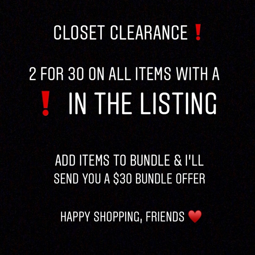 ❗️CLEARANCE ❗️
